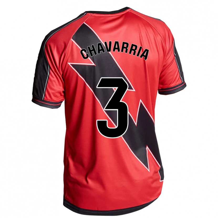 Danxen Män Pep Chavarría #3 Röd Svart Bortatröja Matchtröjor 2025/26 Tröjor T-Tröja