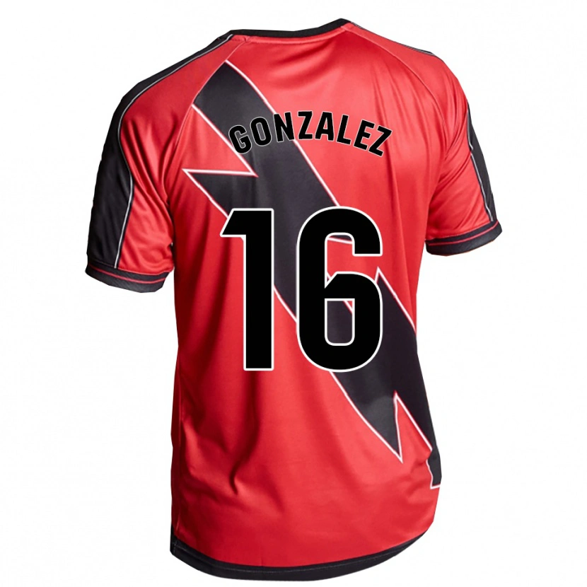 Danxen Män Aitor González #16 Röd Svart Bortatröja Matchtröjor 2025/26 Tröjor T-Tröja