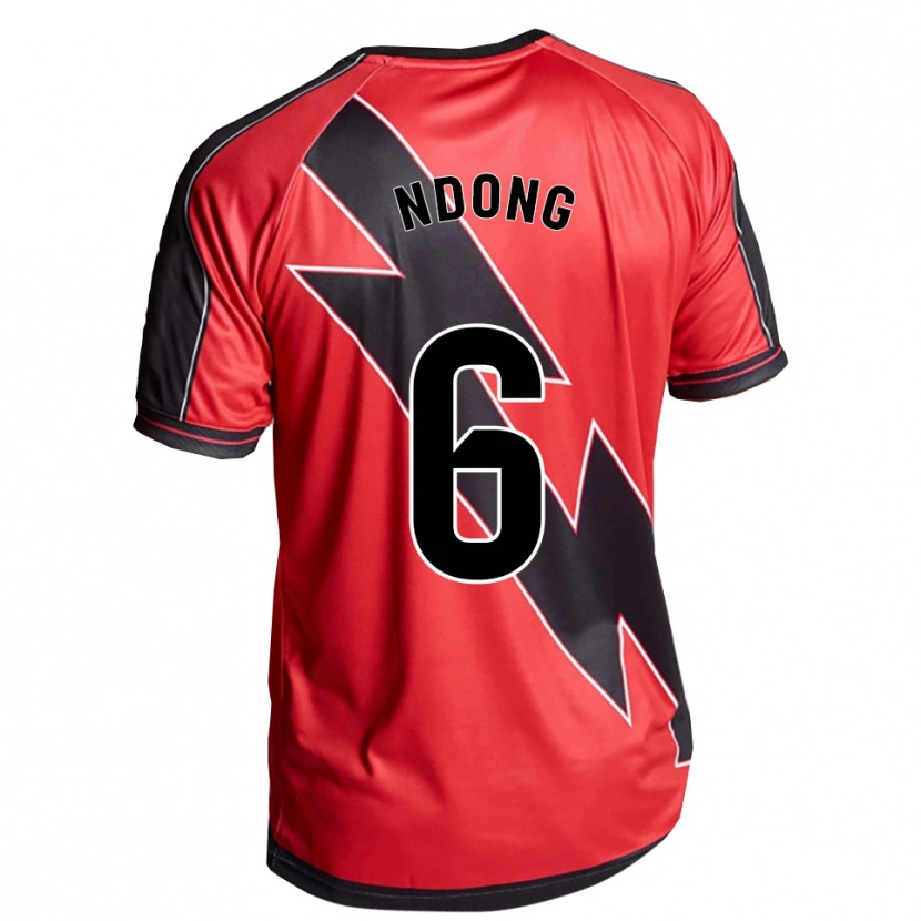 Danxen Män Whissy Ndong #6 Röd Svart Bortatröja Matchtröjor 2025/26 Tröjor T-Tröja