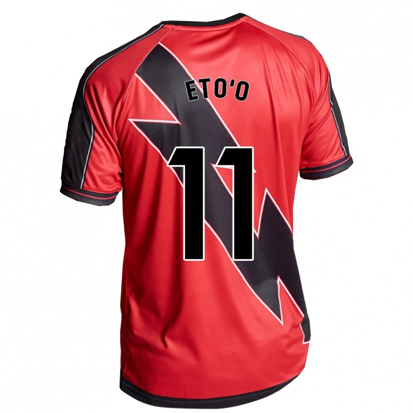 Danxen Män Etienne Eto'o #11 Röd Svart Bortatröja Matchtröjor 2025/26 Tröjor T-Tröja