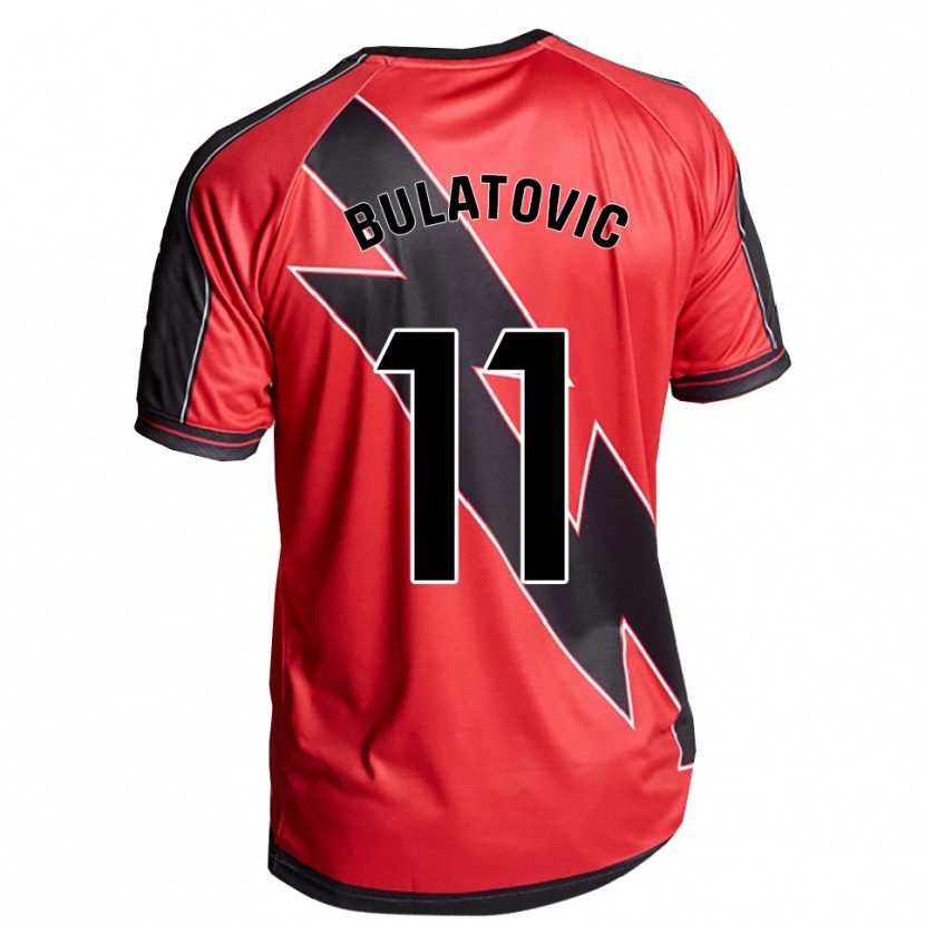 Danxen Män Slađana Bulatović #11 Röd Svart Bortatröja Matchtröjor 2025/26 Tröjor T-Tröja