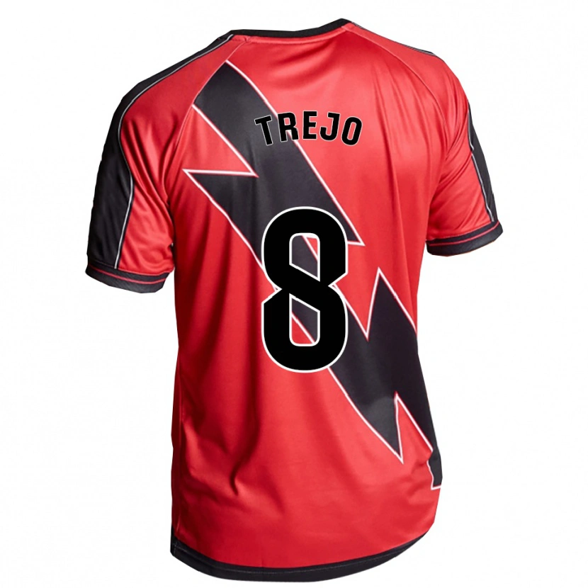 Danxen Män Oscar Trejo #8 Röd Svart Bortatröja Matchtröjor 2025/26 Tröjor T-Tröja