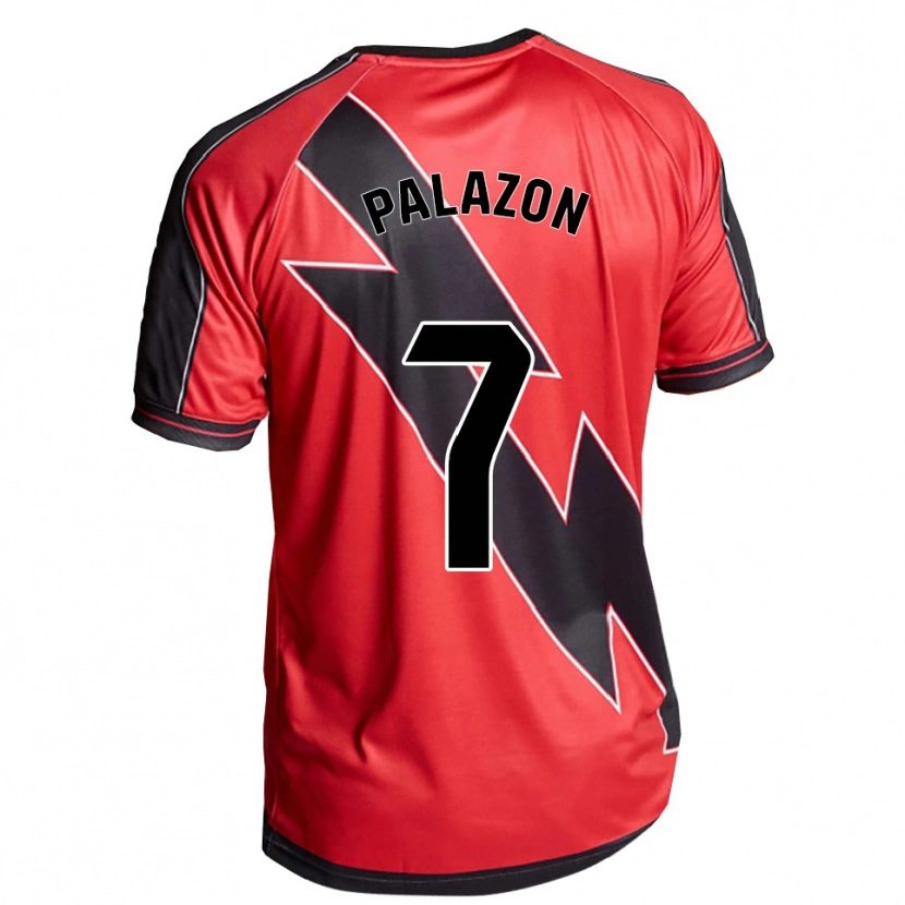 Danxen Män Isi Palazón #7 Röd Svart Bortatröja Matchtröjor 2025/26 Tröjor T-Tröja