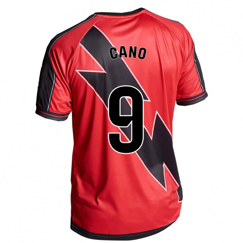 Danxen Män Joselu Cano #9 Röd Svart Bortatröja Matchtröjor 2025/26 Tröjor T-Tröja