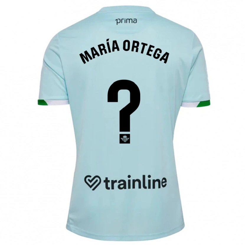 Danxen Män José María Ortega #0 Himmelsblå Grön Bortatröja Matchtröjor 2025/26 Tröjor T-Tröja