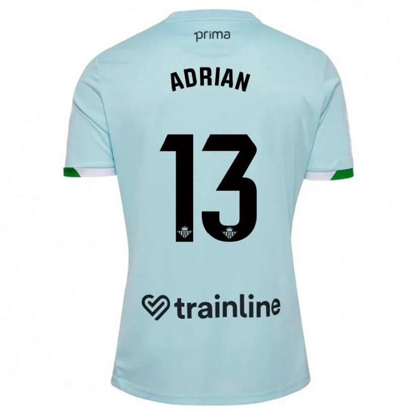 Danxen Män Adrián #13 Himmelsblå Grön Bortatröja Matchtröjor 2025/26 Tröjor T-Tröja