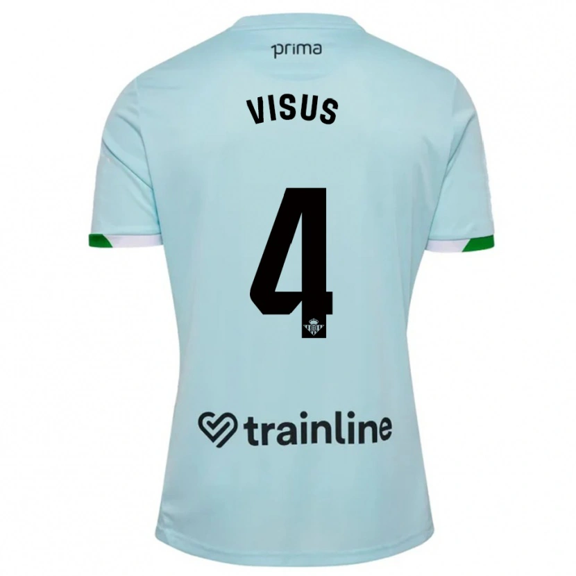 Danxen Män Ricardo Visus #4 Himmelsblå Grön Bortatröja Matchtröjor 2025/26 Tröjor T-Tröja