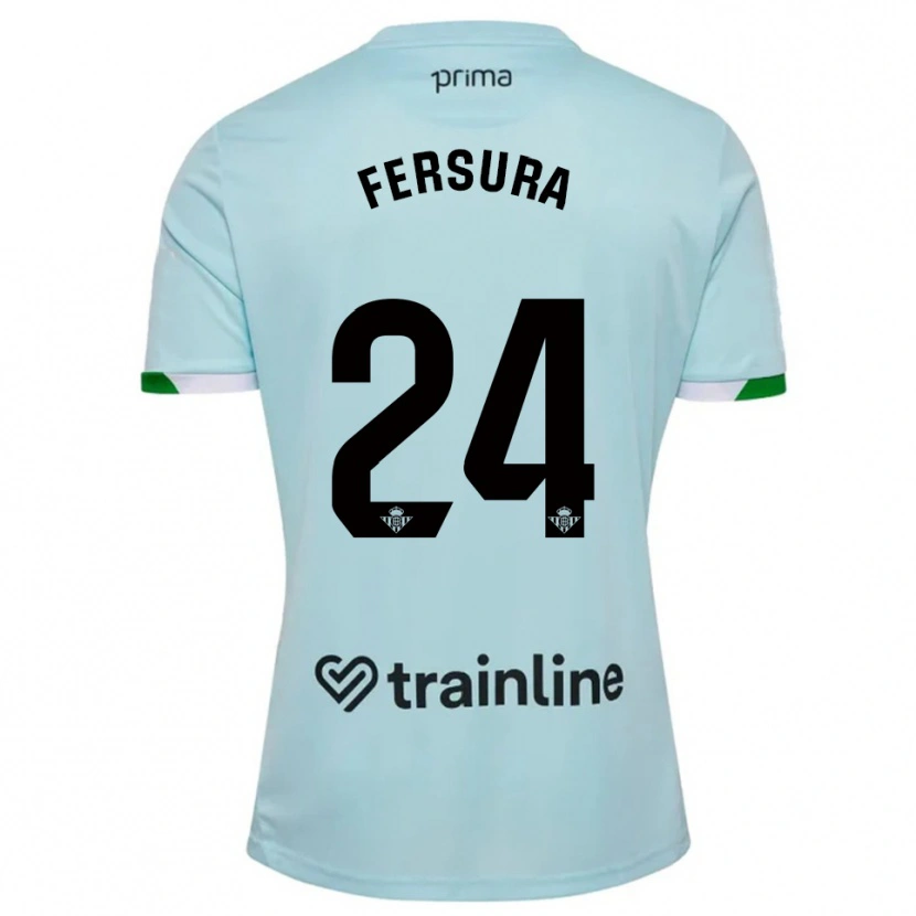 Danxen Män João Fersura #24 Himmelsblå Grön Bortatröja Matchtröjor 2025/26 Tröjor T-Tröja