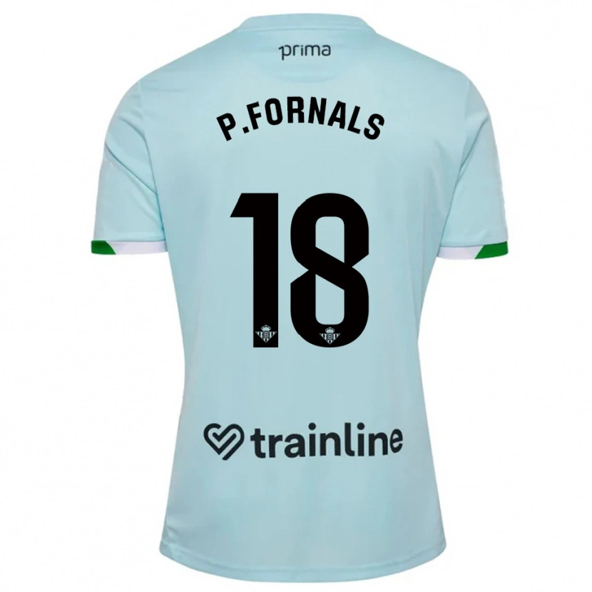Danxen Män Pablo Fornals #18 Himmelsblå Grön Bortatröja Matchtröjor 2025/26 Tröjor T-Tröja