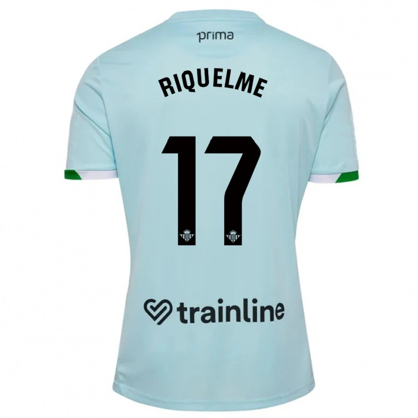 Danxen Män Rodrigo Riquelme #17 Himmelsblå Grön Bortatröja Matchtröjor 2025/26 Tröjor T-Tröja