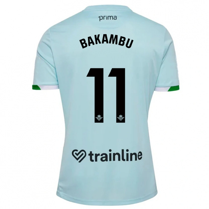 Danxen Män Cédric Bakambu #11 Himmelsblå Grön Bortatröja Matchtröjor 2025/26 Tröjor T-Tröja