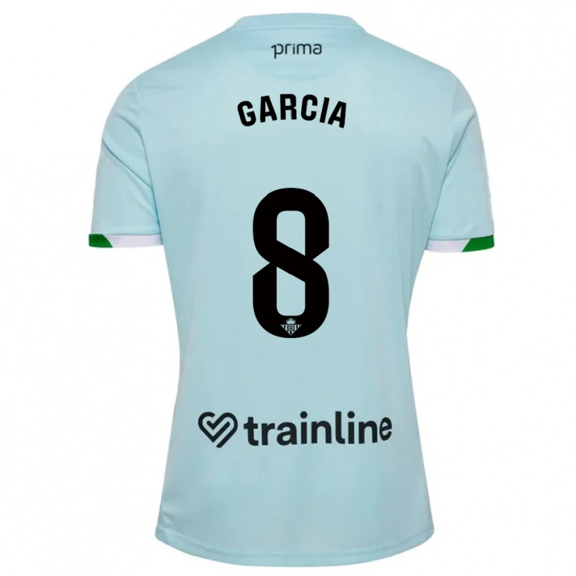 Danxen Män Naima García #8 Himmelsblå Grön Bortatröja Matchtröjor 2025/26 Tröjor T-Tröja
