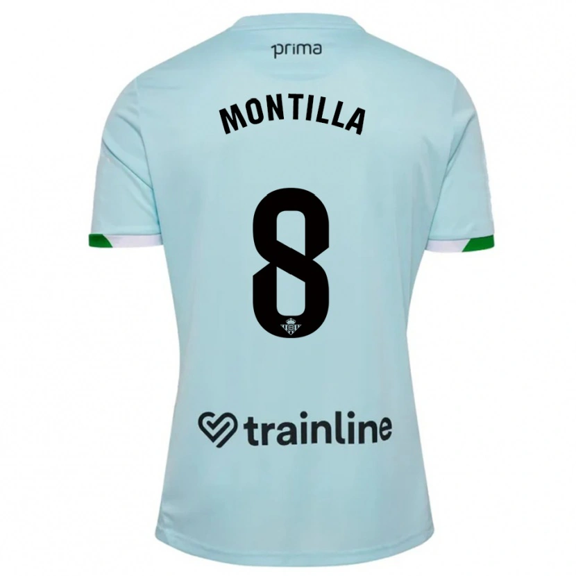 Danxen Män Natalia Montilla #8 Himmelsblå Grön Bortatröja Matchtröjor 2025/26 Tröjor T-Tröja