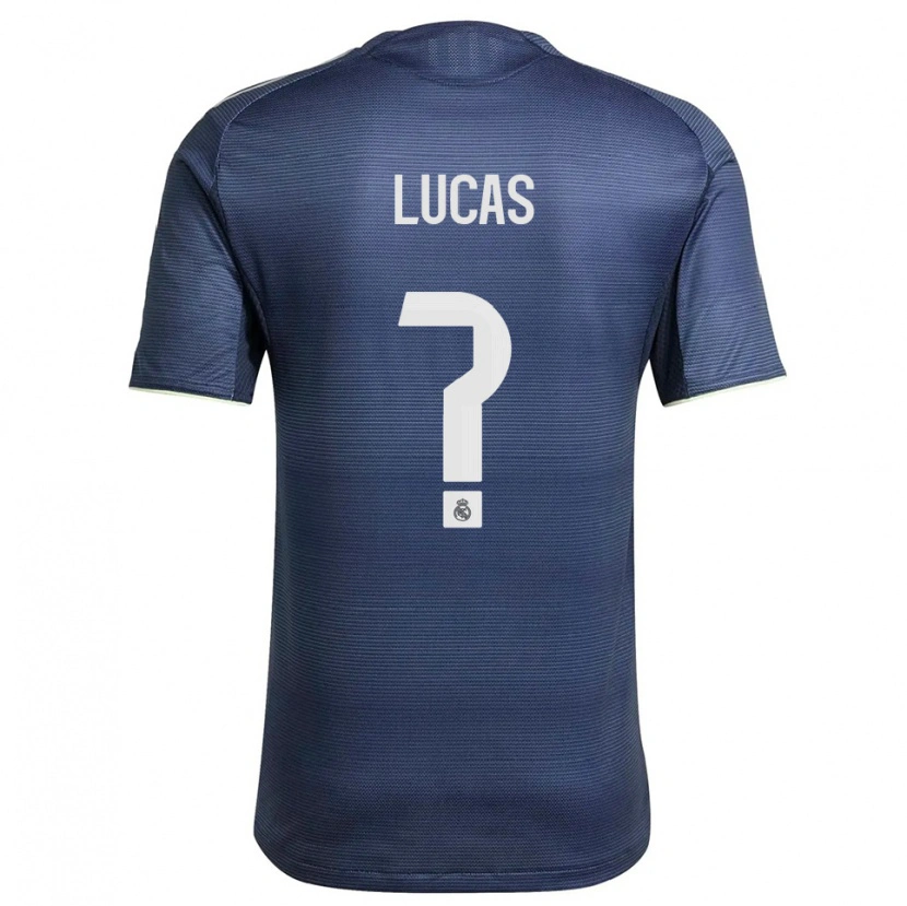 Danxen Män Nestor Lucas #0 Marinblå Silver Bortatröja Matchtröjor 2025/26 Tröjor T-Tröja