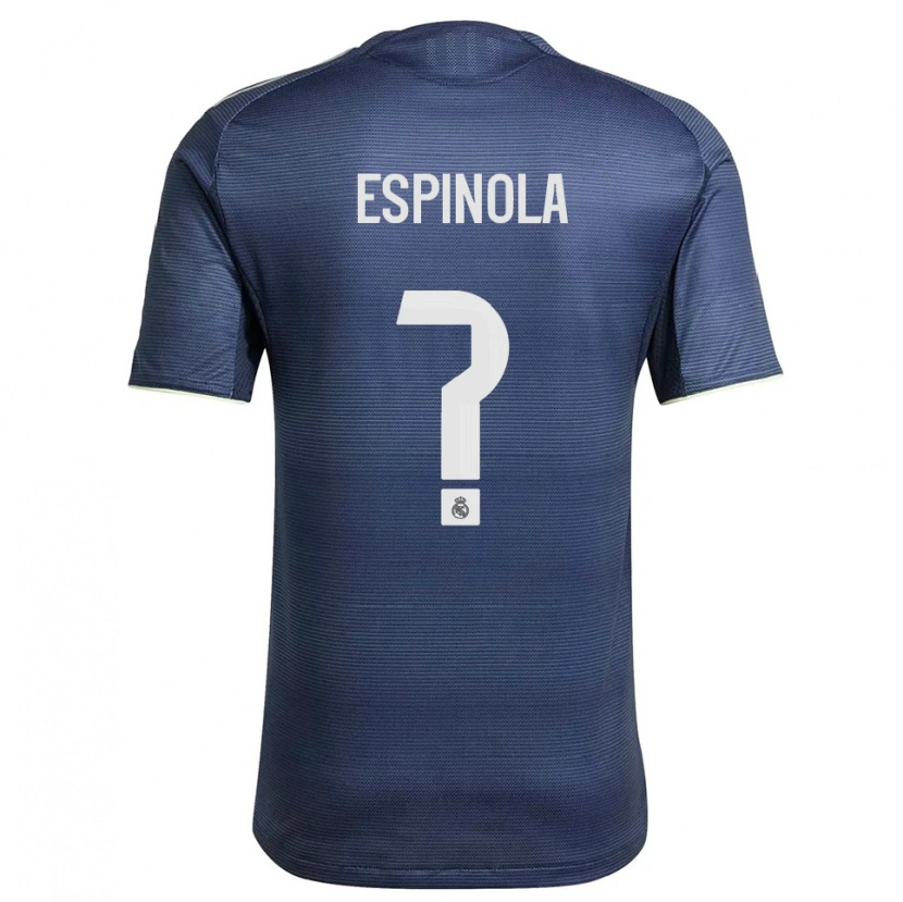 Danxen Män Axel Espinola #0 Marinblå Silver Bortatröja Matchtröjor 2025/26 Tröjor T-Tröja