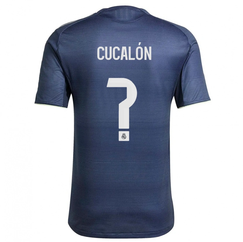 Danxen Män Marc Cucalón #0 Marinblå Silver Bortatröja Matchtröjor 2025/26 Tröjor T-Tröja