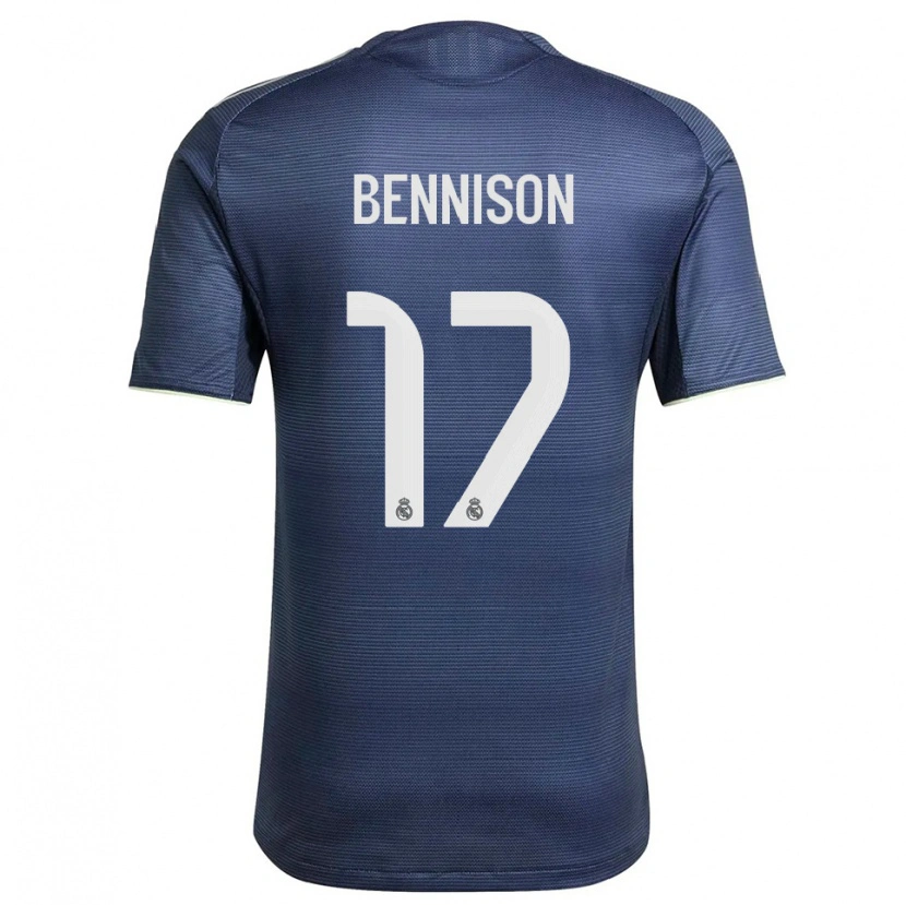 Danxen Män Hanna Bennison #17 Marinblå Silver Bortatröja Matchtröjor 2025/26 Tröjor T-Tröja