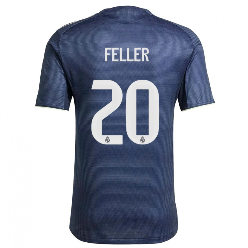 Danxen Män Naomie Feller #20 Marinblå Silver Bortatröja Matchtröjor 2025/26 Tröjor T-Tröja