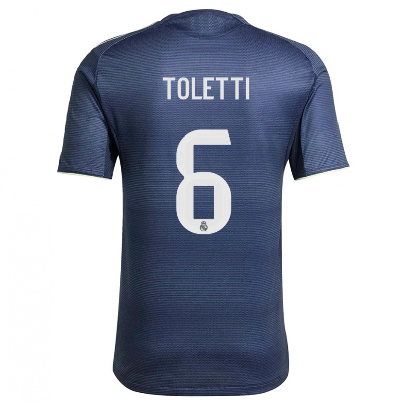 Danxen Män Sandie Toletti #6 Marinblå Silver Bortatröja Matchtröjor 2025/26 Tröjor T-Tröja