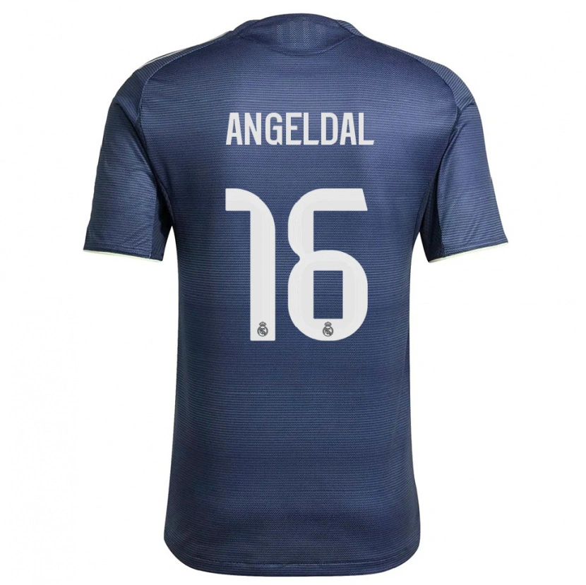 Danxen Män Ingrid Filippa Angeldal #16 Marinblå Silver Bortatröja Matchtröjor 2025/26 Tröjor T-Tröja