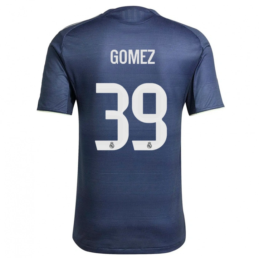Danxen Män Eric Gómez #39 Marinblå Silver Bortatröja Matchtröjor 2025/26 Tröjor T-Tröja