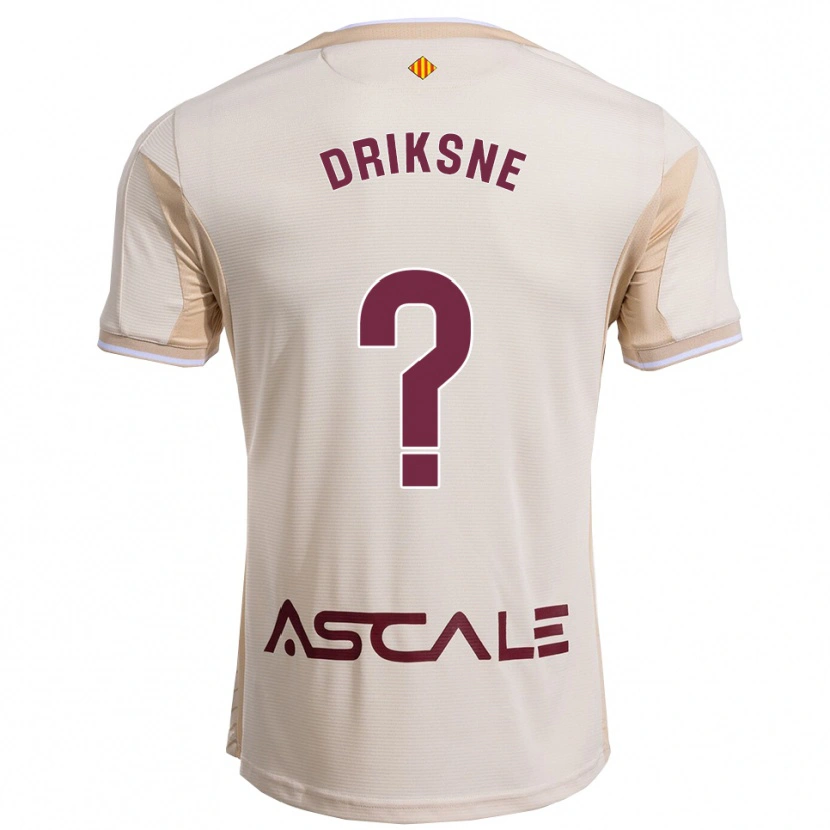 Danxen Män Daniels Driksne #0 Off-White Bourgogne Bortatröja Matchtröjor 2025/26 Tröjor T-Tröja
