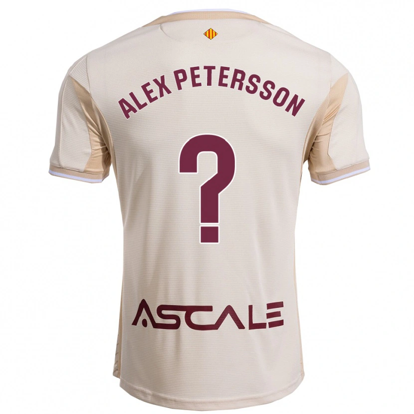 Danxen Män Max Alex Petersson #0 Off-White Bourgogne Bortatröja Matchtröjor 2025/26 Tröjor T-Tröja