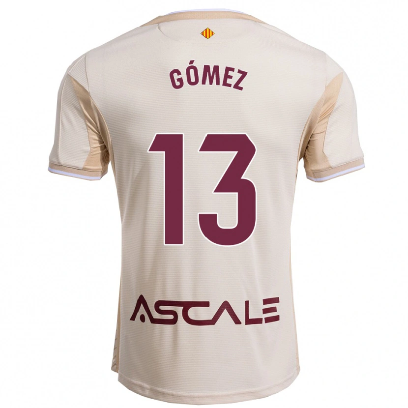 Danxen Män Rubén Gómez #13 Off-White Bourgogne Bortatröja Matchtröjor 2025/26 Tröjor T-Tröja