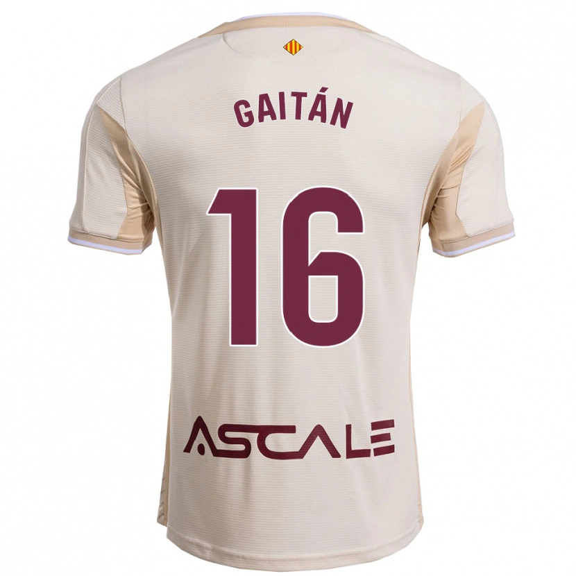 Danxen Män Joselillo Gaitán #16 Off-White Bourgogne Bortatröja Matchtröjor 2025/26 Tröjor T-Tröja