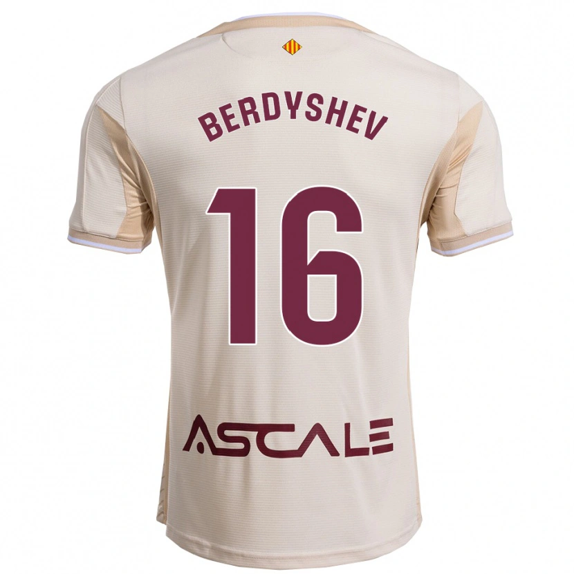 Danxen Män Tikhon Berdyshev #16 Off-White Bourgogne Bortatröja Matchtröjor 2025/26 Tröjor T-Tröja