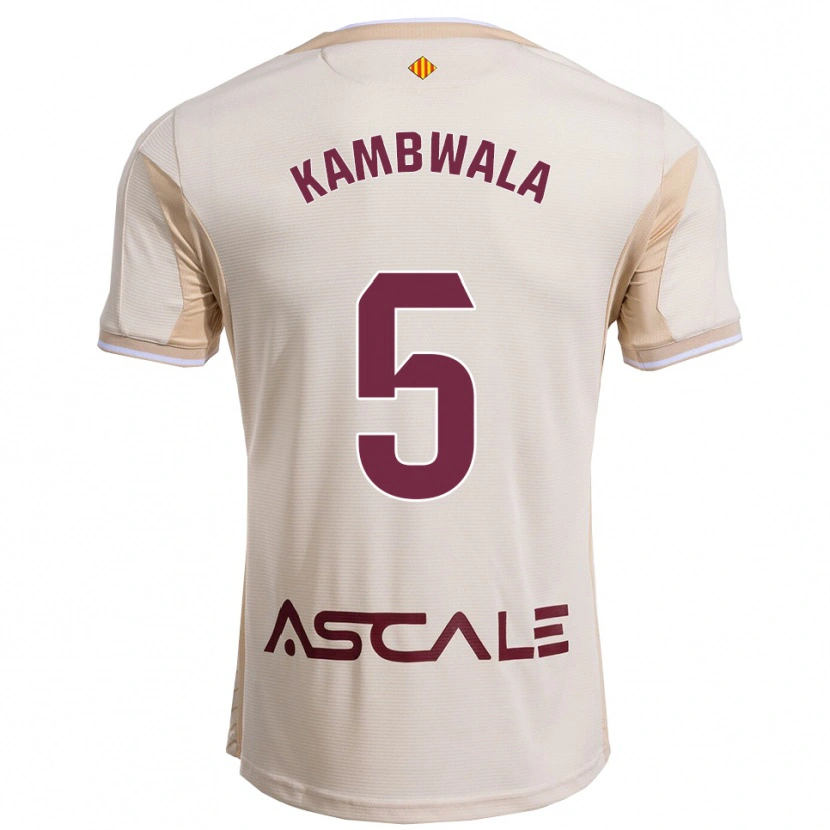 Danxen Män Willy Kambwala #5 Off-White Bourgogne Bortatröja Matchtröjor 2025/26 Tröjor T-Tröja