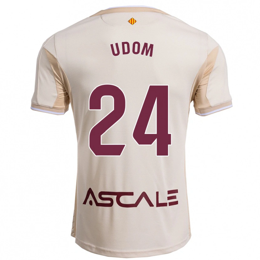 Danxen Män Ekerette Udom #24 Off-White Bourgogne Bortatröja Matchtröjor 2025/26 Tröjor T-Tröja
