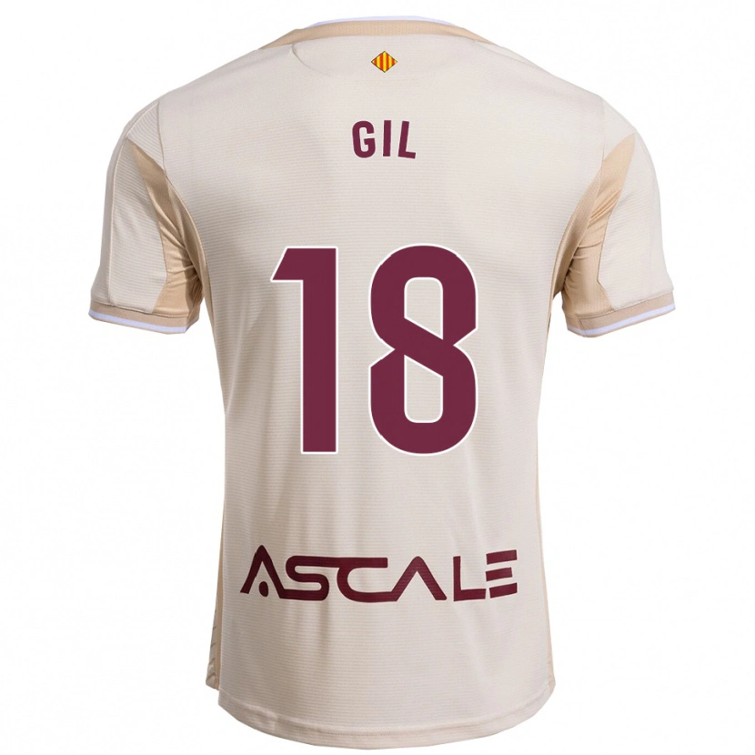 Danxen Män Mario Gil #18 Off-White Bourgogne Bortatröja Matchtröjor 2025/26 Tröjor T-Tröja