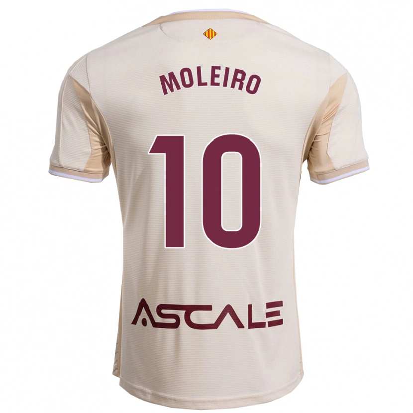 Danxen Män Alberto Moleiro #10 Off-White Bourgogne Bortatröja Matchtröjor 2025/26 Tröjor T-Tröja