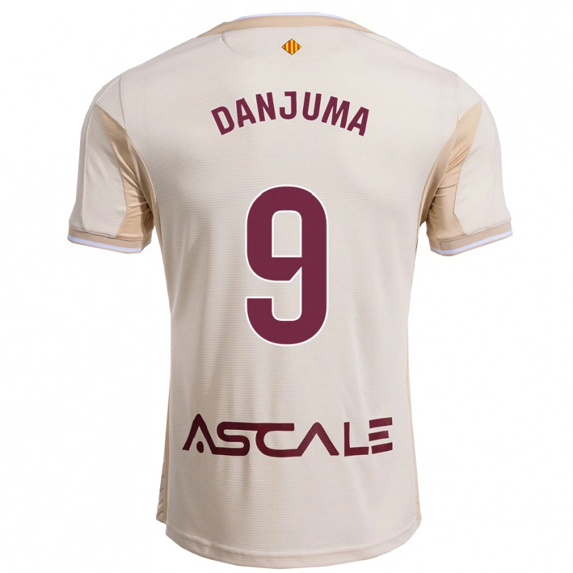 Danxen Män Arnaut Danjuma #9 Off-White Bourgogne Bortatröja Matchtröjor 2025/26 Tröjor T-Tröja
