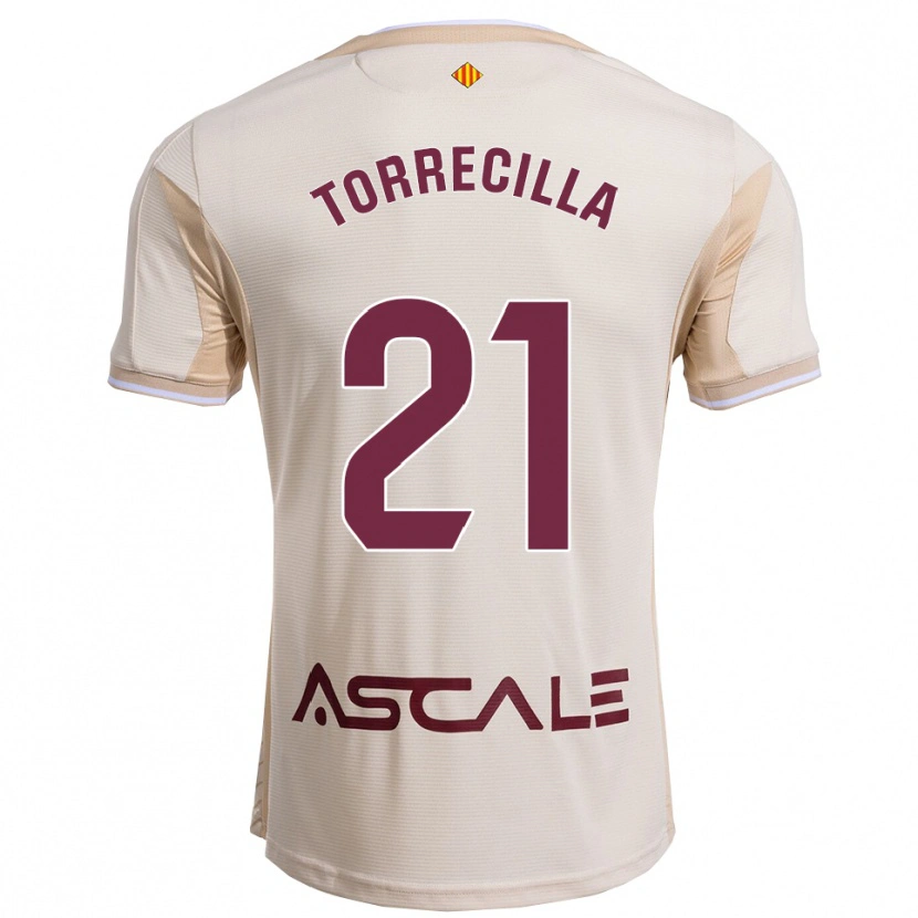 Danxen Män Virginia Torrecilla #21 Off-White Bourgogne Bortatröja Matchtröjor 2025/26 Tröjor T-Tröja