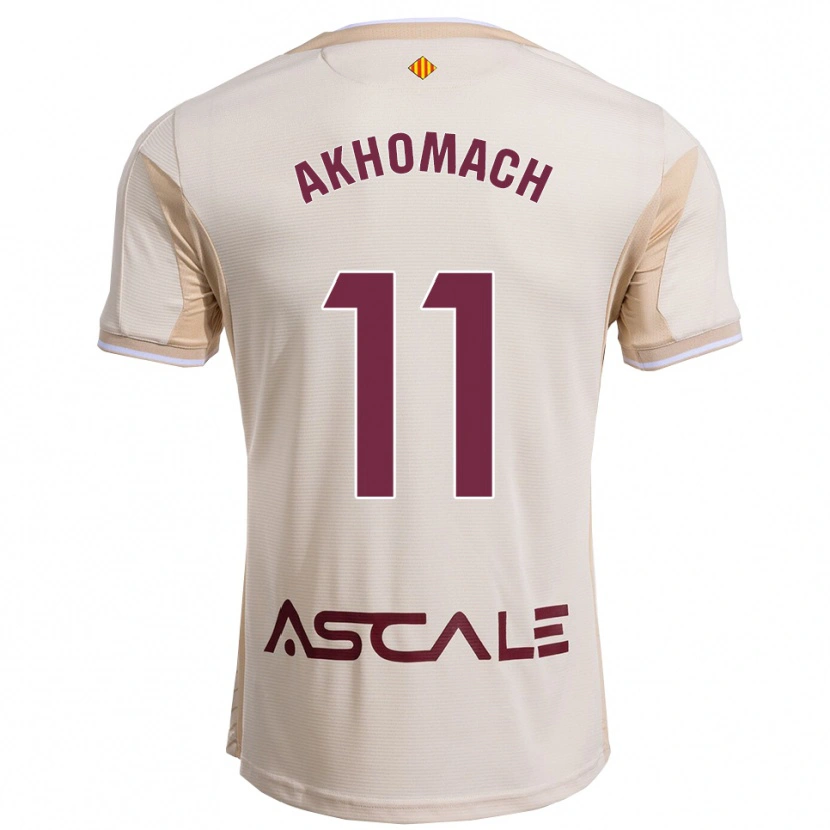 Danxen Män Ilias Akhomach #11 Off-White Bourgogne Bortatröja Matchtröjor 2025/26 Tröjor T-Tröja
