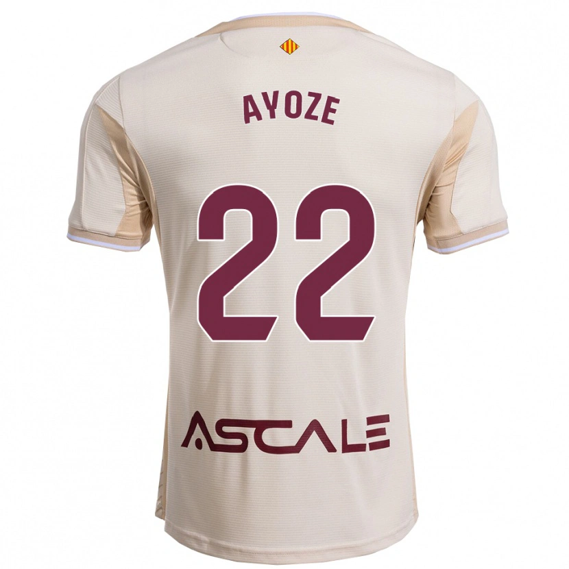 Danxen Män Ayoze Pérez #22 Off-White Bourgogne Bortatröja Matchtröjor 2025/26 Tröjor T-Tröja