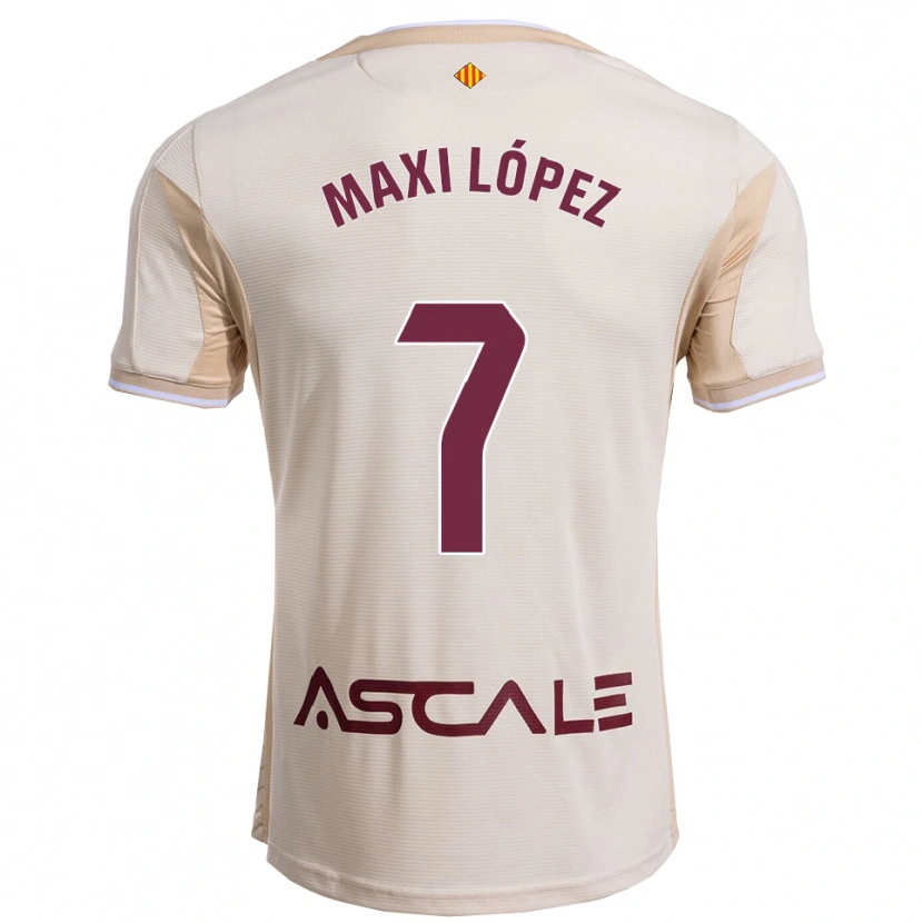 Danxen Män Maxi López #7 Off-White Bourgogne Bortatröja Matchtröjor 2025/26 Tröjor T-Tröja