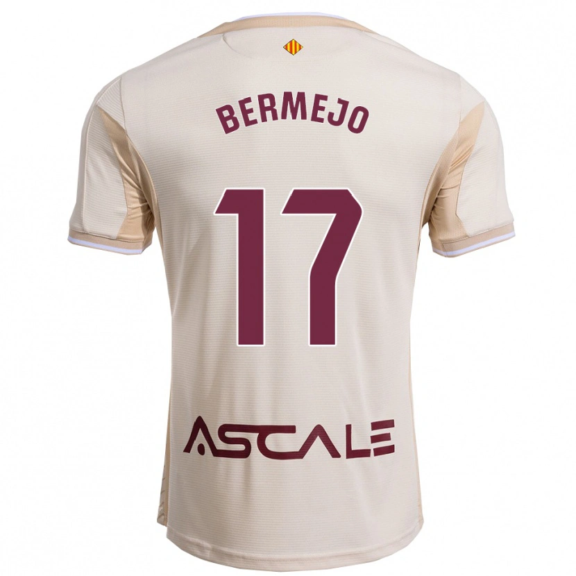 Danxen Män Celso Bermejo #17 Off-White Bourgogne Bortatröja Matchtröjor 2025/26 Tröjor T-Tröja