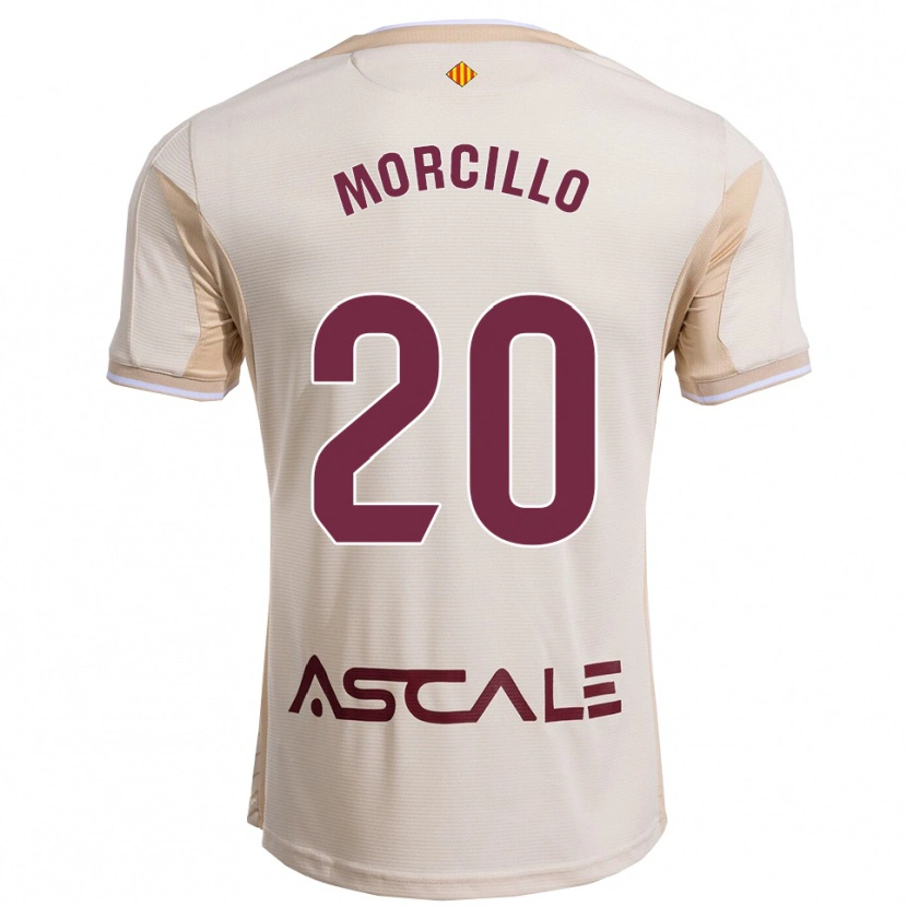 Danxen Män Raquel Morcillo #20 Off-White Bourgogne Bortatröja Matchtröjor 2025/26 Tröjor T-Tröja