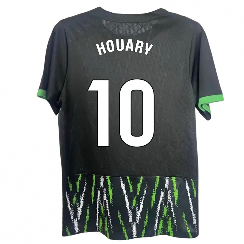 Danxen Män Ali Houary #10 Svart Grön Bortatröja Matchtröjor 2025/26 Tröjor T-Tröja
