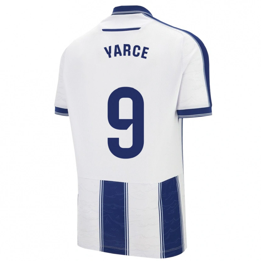 Danxen Män Brandon Yarce #9 Marinblå Vit Bortatröja Matchtröjor 2025/26 Tröjor T-Tröja