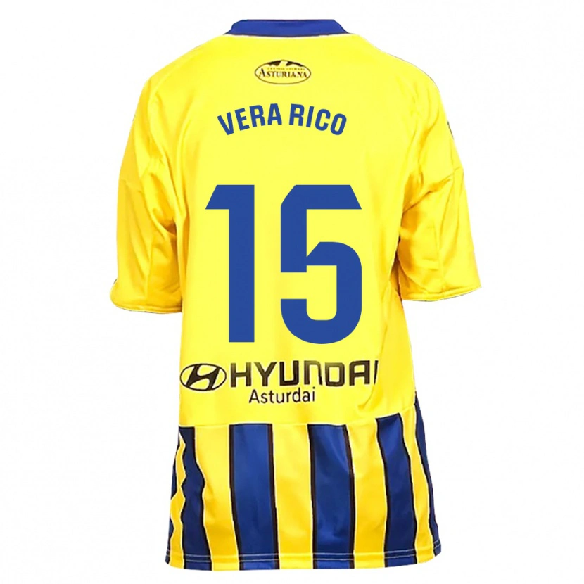 Danxen Män Vera Rico Trilles #15 Gul Blå Bortatröja Matchtröjor 2025/26 Tröjor T-Tröja