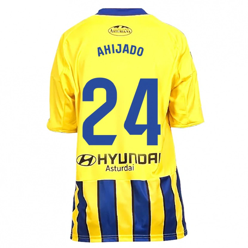 Danxen Män Lucas Ahijado #24 Gul Blå Bortatröja Matchtröjor 2025/26 Tröjor T-Tröja