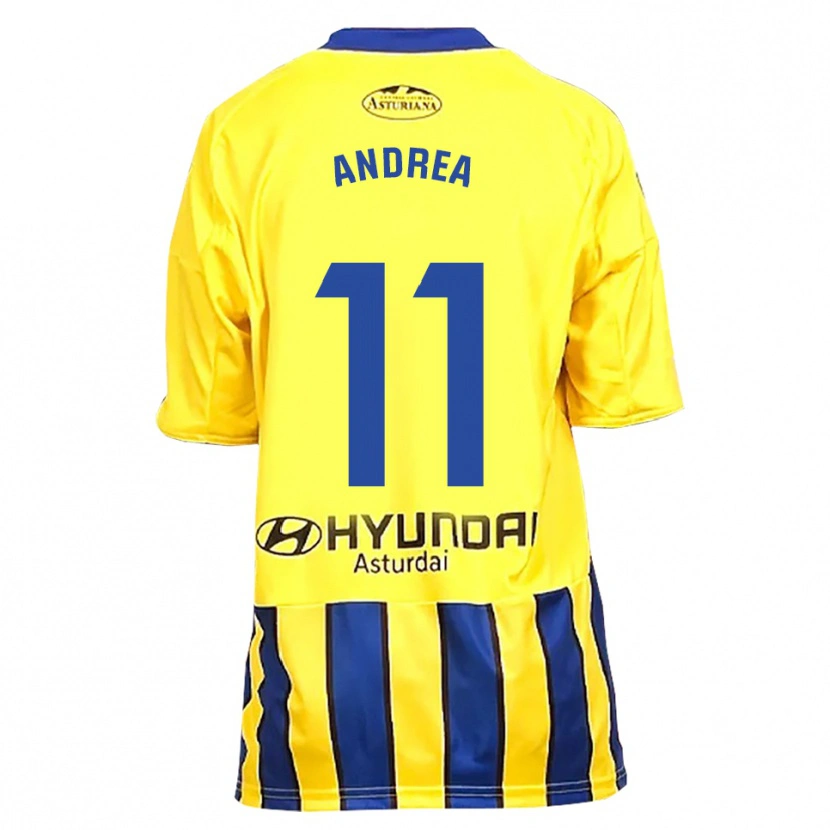 Danxen Män Andrea Sordo Gutierrez #11 Gul Blå Bortatröja Matchtröjor 2025/26 Tröjor T-Tröja