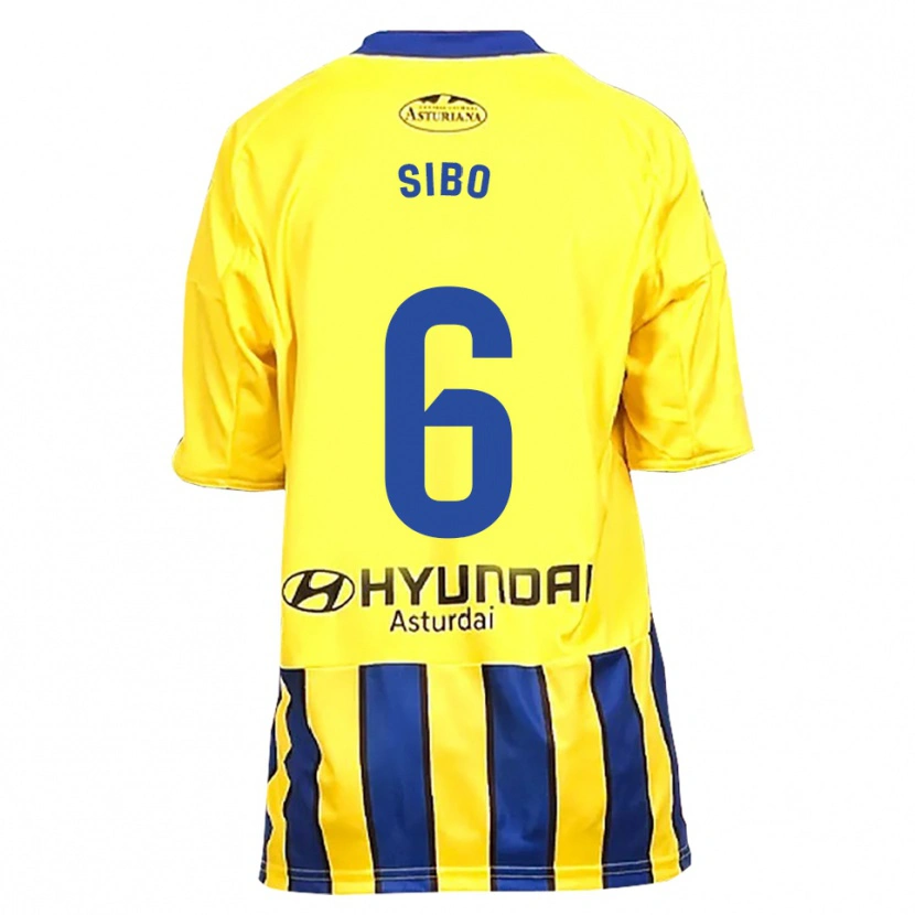 Danxen Män Kwasi Sibo #6 Gul Blå Bortatröja Matchtröjor 2025/26 Tröjor T-Tröja