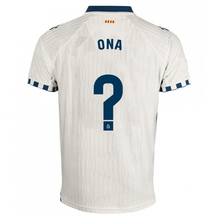 Danxen Män Ona Baradad Rius #0 Vit Blå Bortatröja Matchtröjor 2025/26 Tröjor T-Tröja