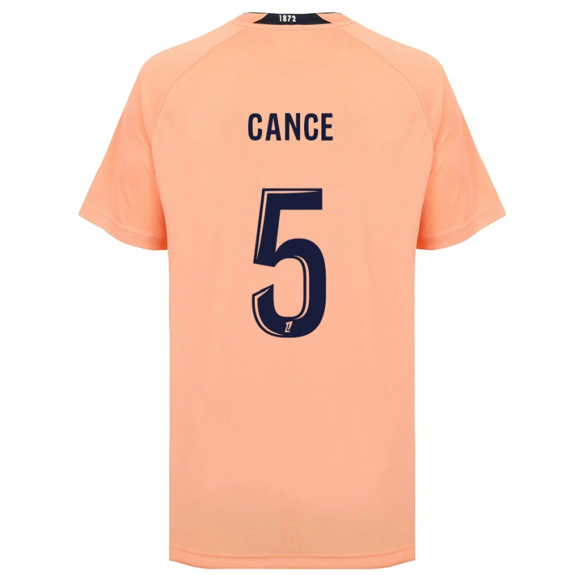 Danxen Män Laurie Cance #5 Orange Marinblått Bortatröja Matchtröjor 2025/26 Tröjor T-Tröja