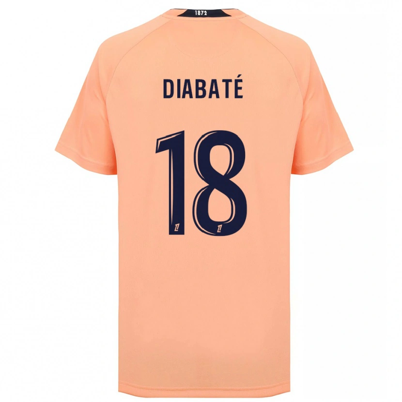 Danxen Män Adams Diabaté #18 Orange Marinblått Bortatröja Matchtröjor 2025/26 Tröjor T-Tröja